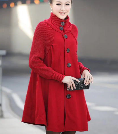 Women's Fashion Mid-Length Trench Coat
