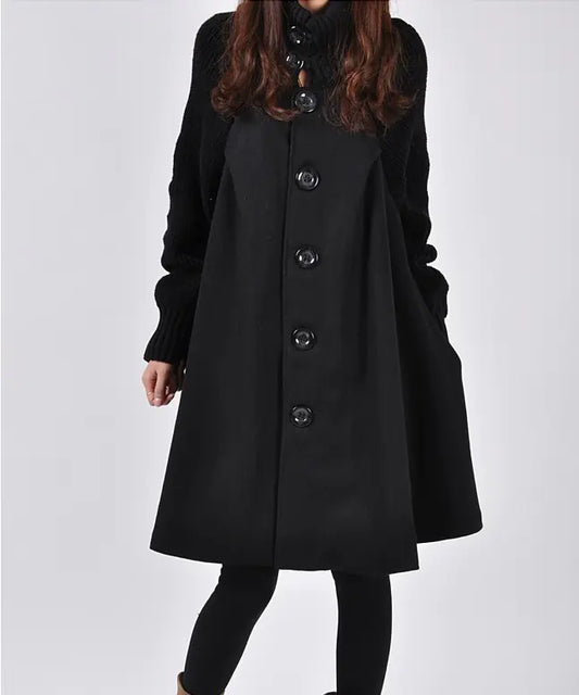 Women's Fashion Mid-Length Trench Coat