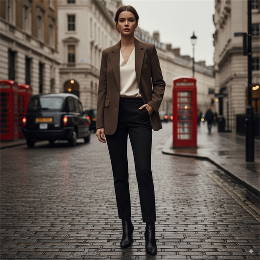 Chic Brown Blazer in Women's Tailoring