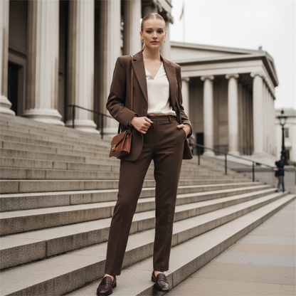 Chic Brown Blazer in Women's Tailoring