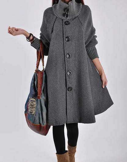 Women's Fashion Mid-Length Trench Coat